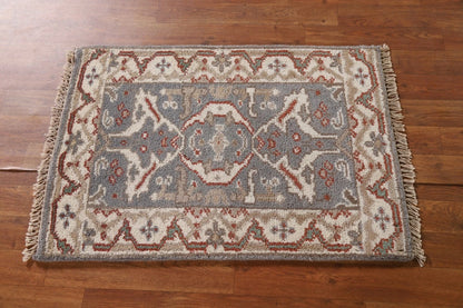 Chic Grey & Beige Traditional Accent Rug (2' x 3')